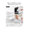 Yamazaki Jitsugyo Easy to Warm Standing Frozen Rice Container L White Tower [Set of 6] Tower with Colander Microwave Freezer Dishwasher Safe Stand
