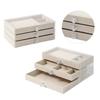Multi Tiers Jewelry Display Stand Jewellery Holder Jewelry Storage Box Clear Drawer Organizer for Necklaces/Earrings
