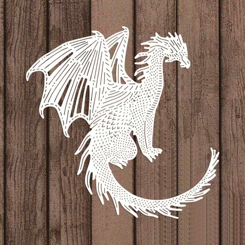 2PCS Dragons Dies for Card Making DIY Scrapbooking Animals Metal Cutting Dies for Paper Crafting Arts Crafts Embossing Die Cuts Punch Template Moulds