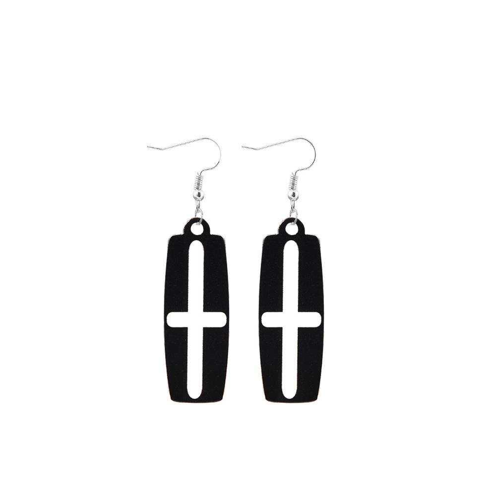 Anime Tokyo Revengers Chifuyu Matsuno Cosplay Örhängen Svart Silver Guld Färg Ringörhängen Öronklämmor För Kvinnor Män Smycken