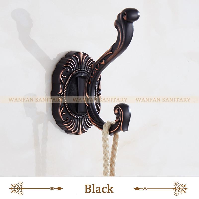 Robe Hooks Wall Mounted Vintage Hook Single Screw Towel Hook Holder Bathroom Accessories Bathroom Clothes Hook 8801