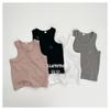 Kids Summer Thin Round Neck Cotton Sleeveless Tank Top For Toddler Boys And Girls