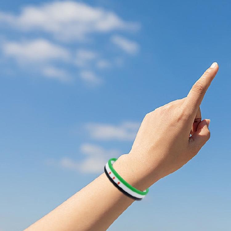 Multicolor Silicone Wrist Band Sports Casual Bangle Bracelets Motivational Suitable for Sports Concerts