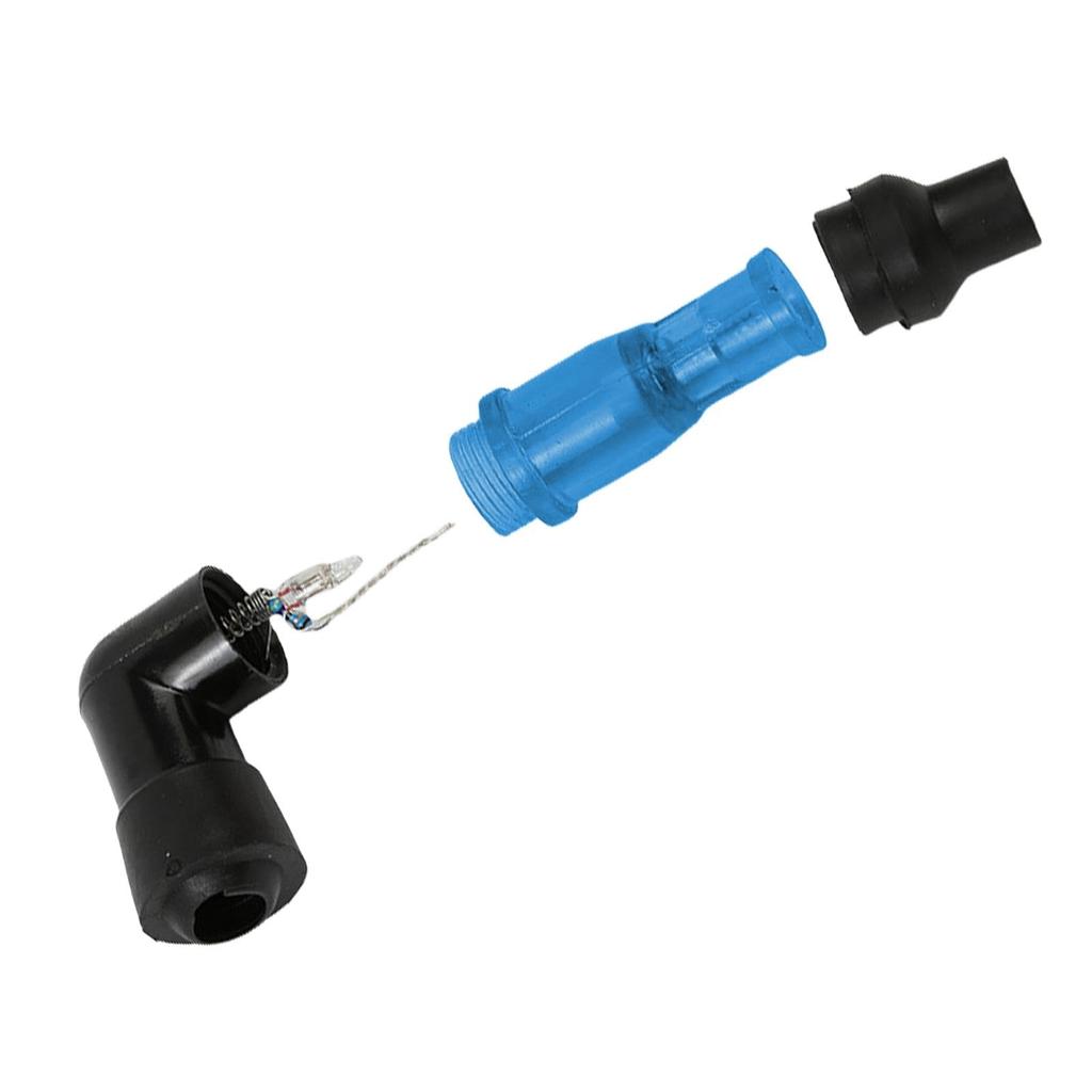 Right Angle Flashing Spark Plug Cap, Universal Motorcycle Accessories High Voltage Cap Flash Spark