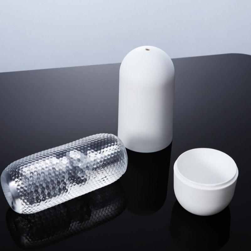 Transparent Male Masturbator Artificial Pussy Vaginal for Men 18 Glans Sucking Penis Pump Sex Toys Erotic Spikes Exerciser