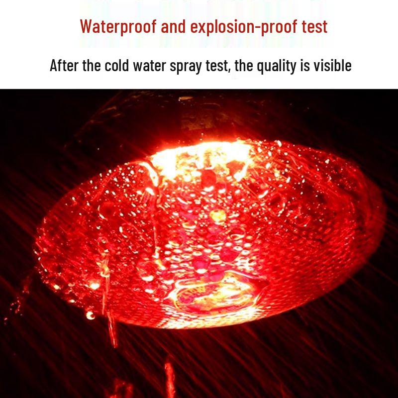 Adjustable EU Standard Farm Brooding & Veterinary Heating Lamp with Thickened Bulb.