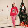 Family Matching Print Sets Pajamas Loungewear Outfits Family Matching Long Sleeve Tops+Pants Set
