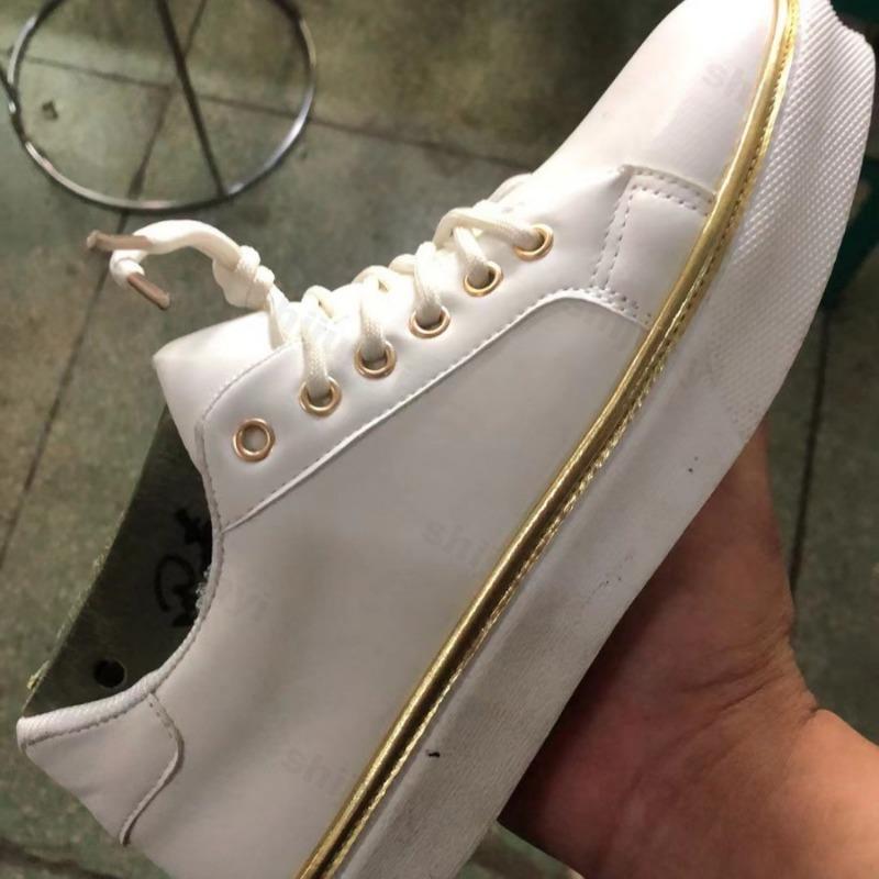 Fashion Size 43 Women's Shoes Lightweight Lace Up Platform Flats Soft Sole Non Slip Comfortable Women's White Casual Shoes