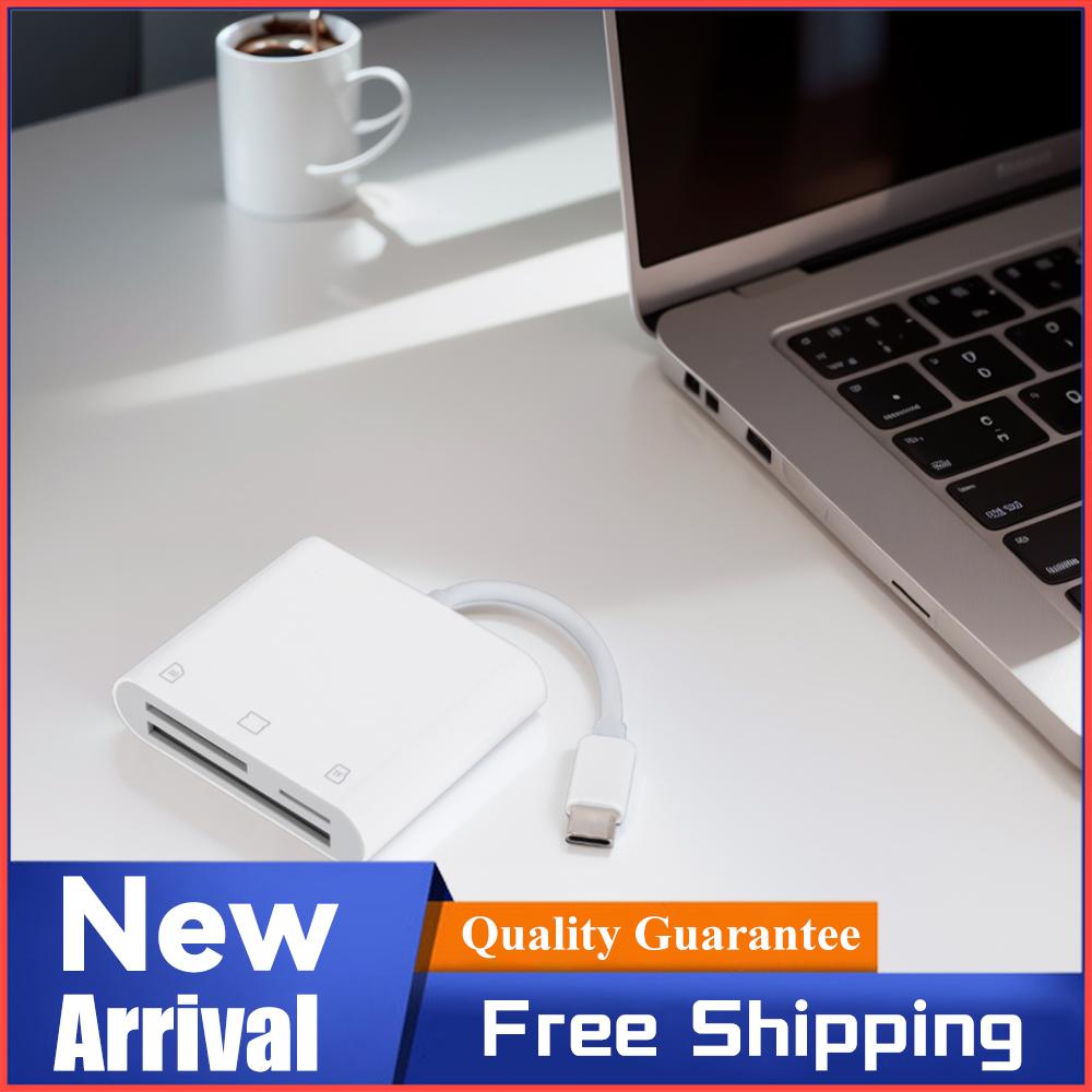 3 in 1 Type C To CF/SD/TF Card Adapter USB C Memory Card Reader Compact Camera Card Reader for iPad iPhone 15 MacBook