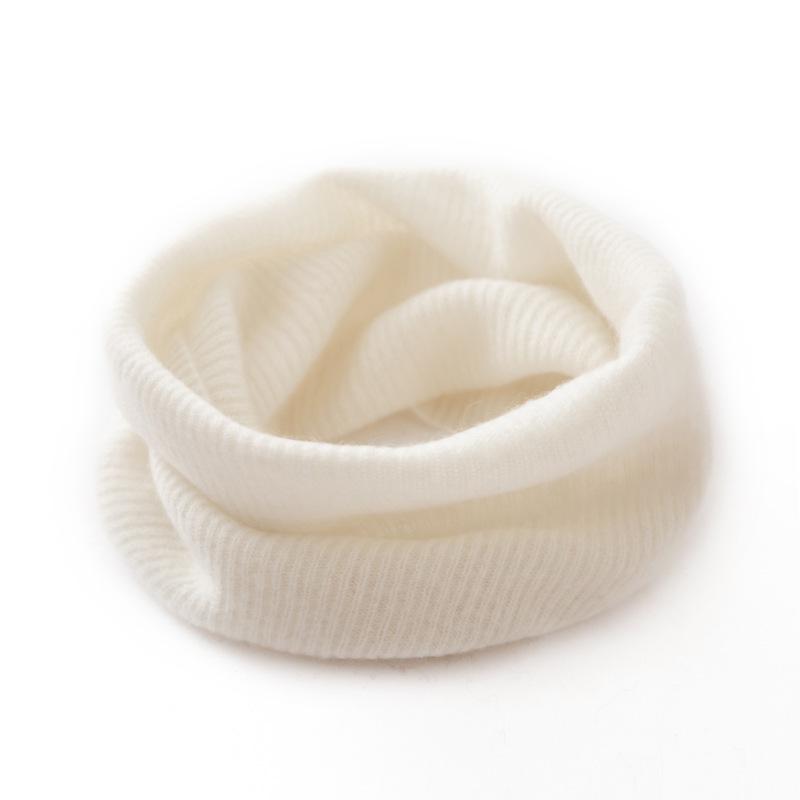 Pure Cashmere Knitted Neck Warmer Scarf for Men & Women Couples - Solid Color, Thick, Warm Gaiter - Ideal Gift for Parents