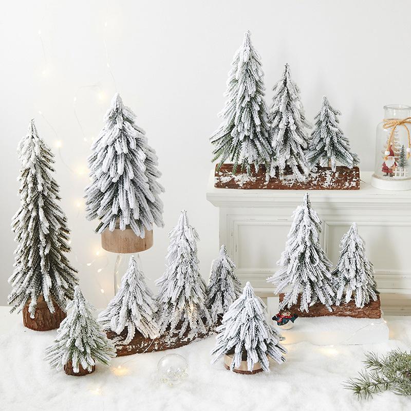 1 stk Mini Snødekt Juletre Fallende Snø Juletre Skrivebord PE Juletre PE Snødekt Julepynt