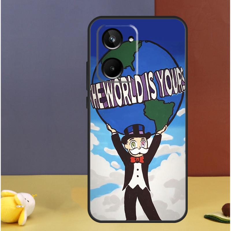 

Cartoon Dollar Monopolys Case For Realme GT Neo 5 GT3 GT5 9 10 11 12 Pro Plus C25s C21Y C30 C31 C33 C35 C51 C53 C55 Realme GT Neo5
