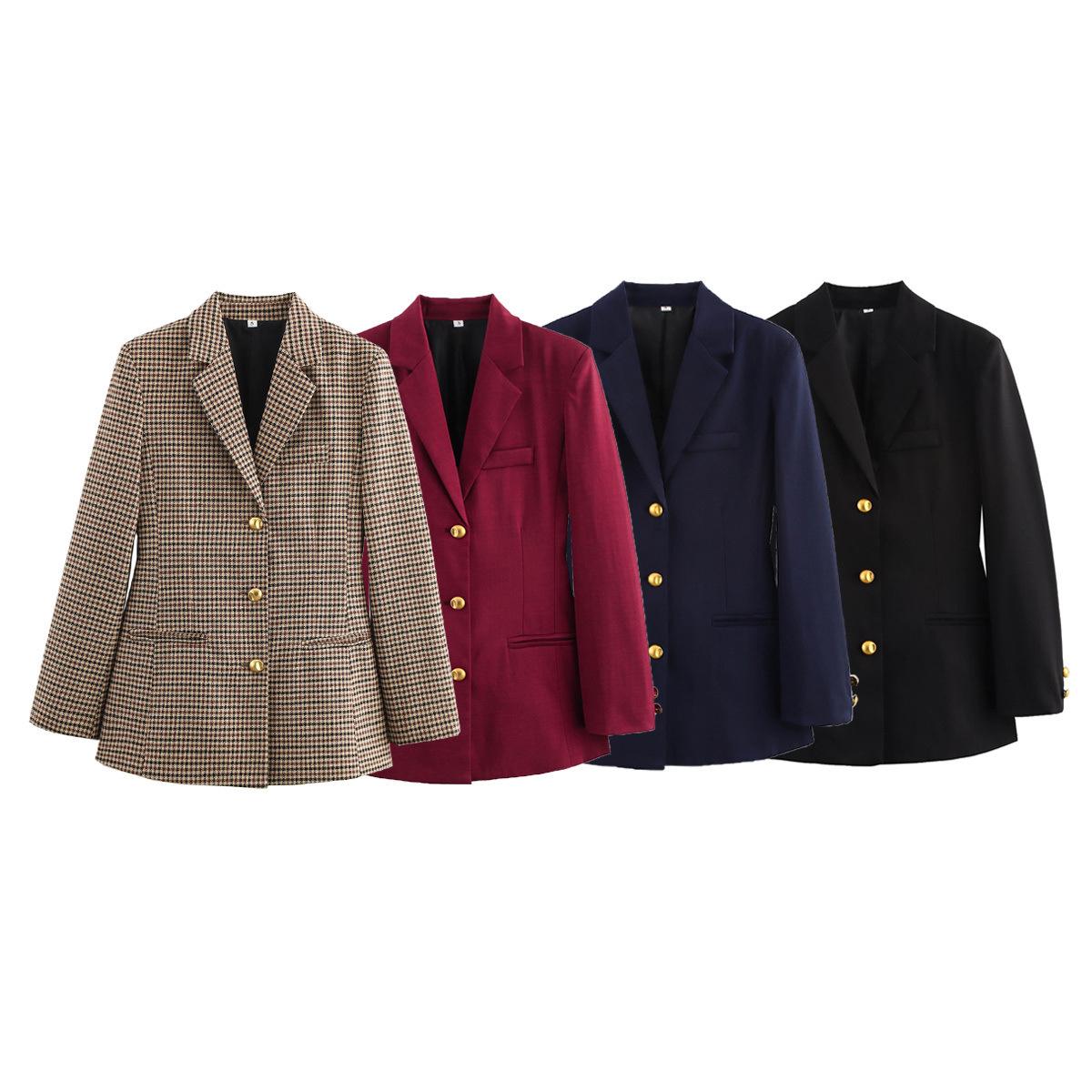 

2025 Spring/Summer Women s Versatile Lapel Belted Suit Jacket Medium