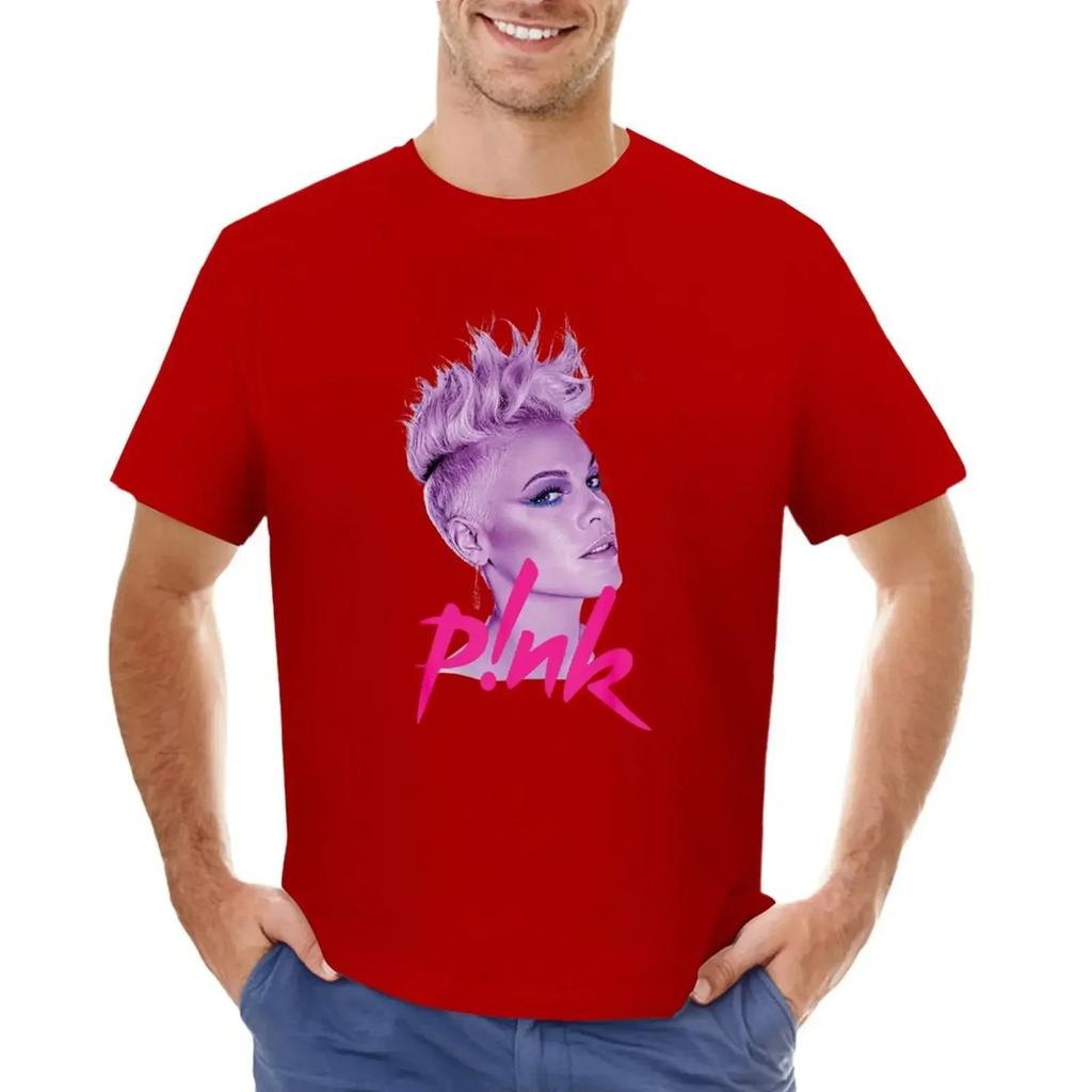 Pi N K P!_nk P Nk , Summer Tour T-shirt Boys Whites Korean Fashion Shirts Graphic Tees Heavy Weight T Shirts for Men
