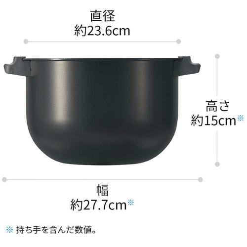 SHARP Waterless Automatic Cooking Pot HEALSiO Hot Cook 2.4L Type Red KN-HW24G-R