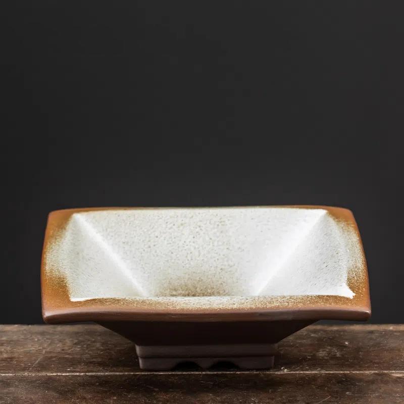 Ghiveci de flori vintage creativ de interior/exterior în formă de bonsai, mic și mare, ceramică din argilă purpurie, plantă verde, decorativ pentru masă/birou