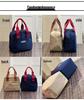Niche Korean Colorblock Water-Repellent Tote: Versatile Women's Lunch, Work & Mommy Bag