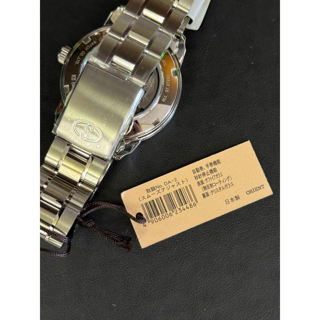Used New Orient Star Semi-skeleton Navy Watch WZ0081DA