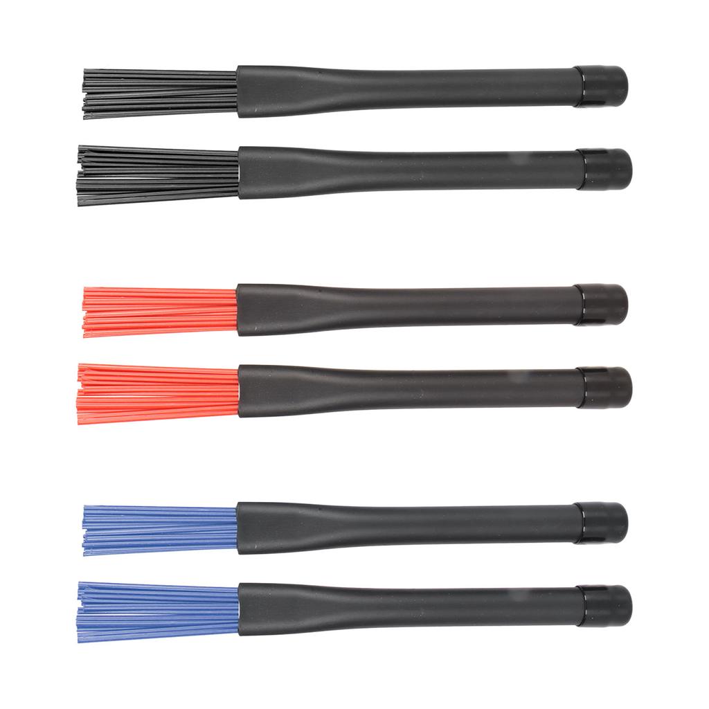 2pcs Retractable Drum Brushes Professional Nylon Drum Brushes Set with Rubber Handles for Rock Band