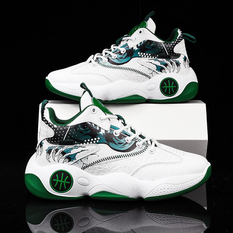 Fashion Men's Basketball Shoes Cushioned Breathable Sneakers Train Athletes High Quality Sports Shoes Non-Slip Footwear Fashion Sneakers