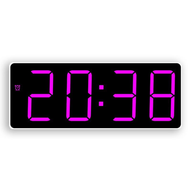 Huayang GH9005 Colorful LED Alarm Clock with Temperature Display Large Numbers Date Bedside Clock Popular Digital Clock