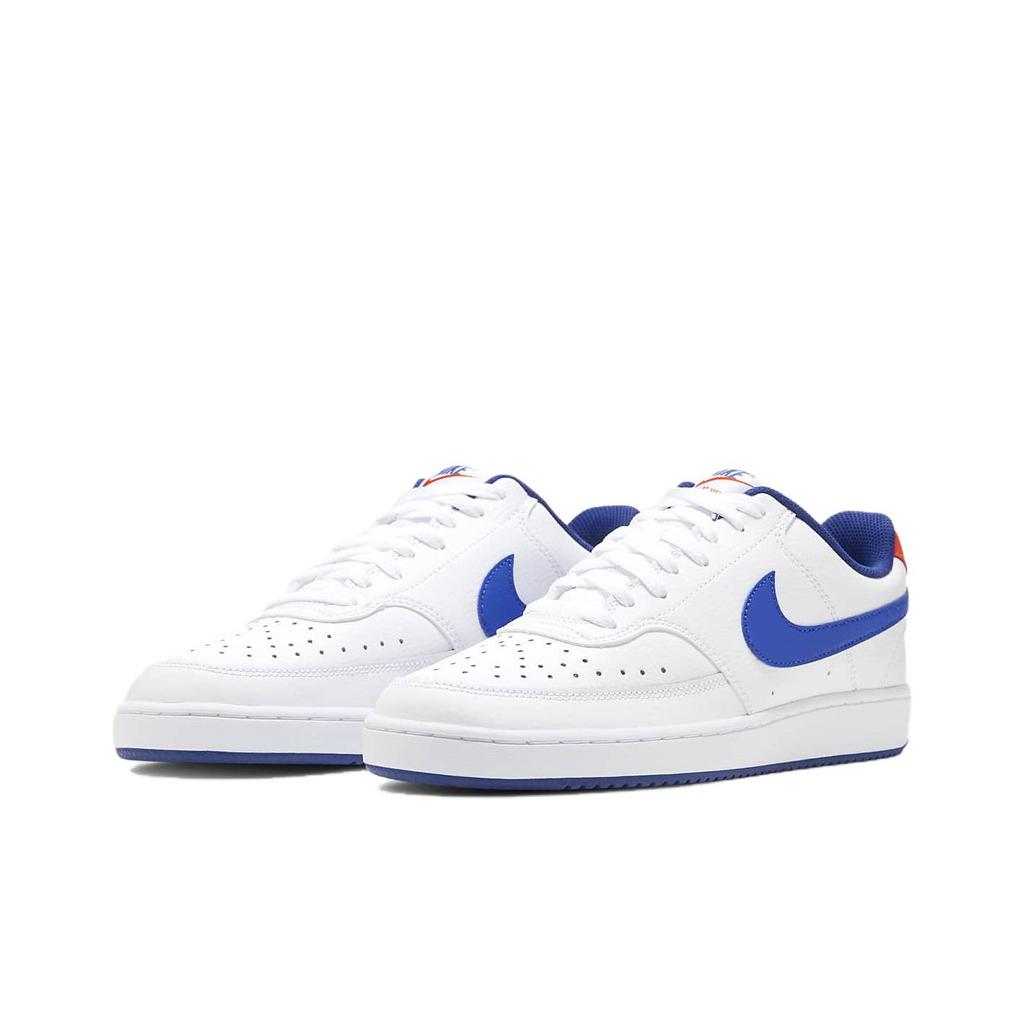 Nike Court Vision 1 Low Casual Slip Resistant Shock Absorbing Durable Low Top Skate Shoes Men Sneaker White Blue Red DN4243-141