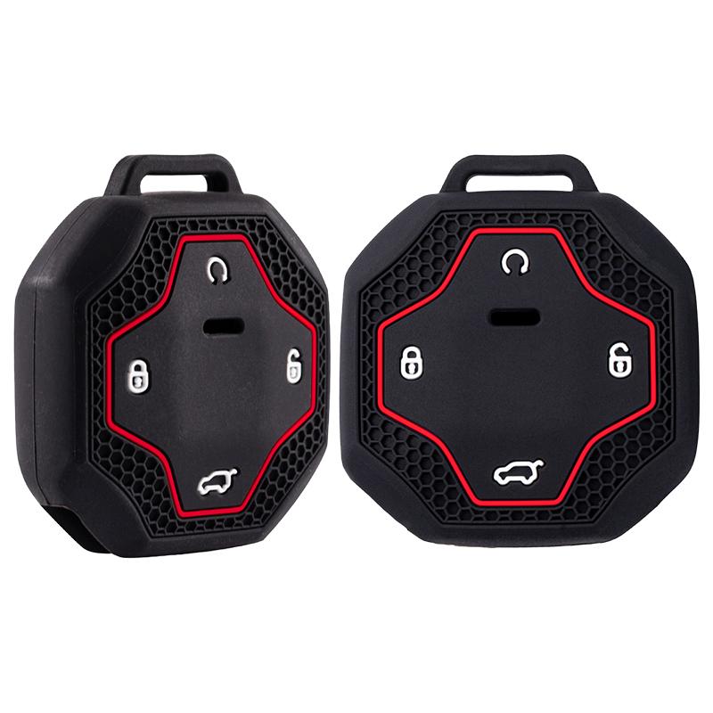 Silicone Car Key Case Cover Protective For Chery Jetour To Genesis Traveller T2 X90 X70 X95 Dashing X-1 Plus Dtc L9 Kechain