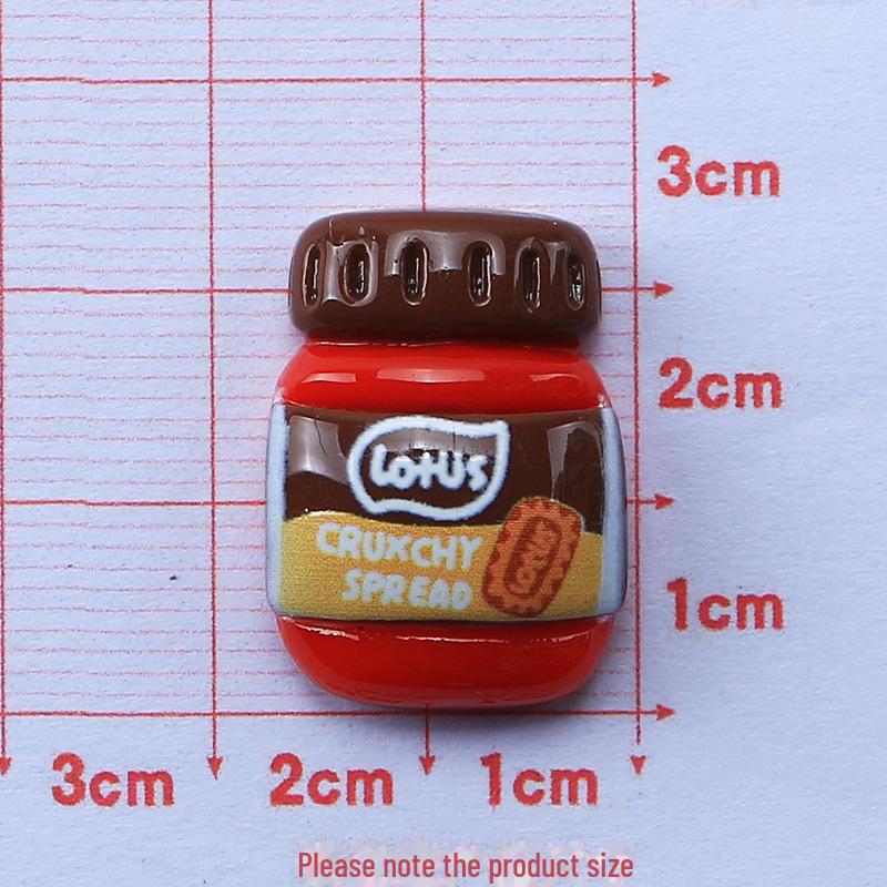 Bouteille d'assaisonnement créative de dessin animé: Accessoires faits main en résine à base de colle crème pour boucles de chaussures et épingles à cheveux