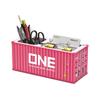 Simulated Ocean Freight Container Model Pen Holder Storage Box New Plastic Storage Box Desktop Storage Rack