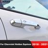 For Chevrolet Holden Equinox 2018    Chrome Car Door Handle Cover Trim Side Handles Catch Cap Overlay Accessories