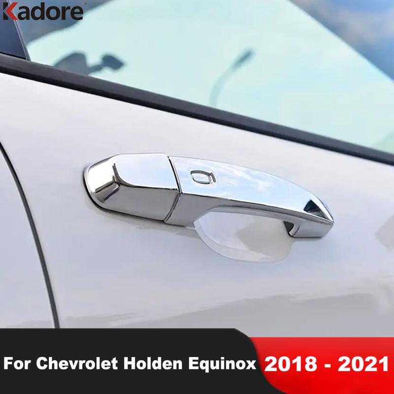 For Chevrolet Holden Equinox 2018 Chrome Car Door Handle Cover Trim Side Handles Catch Cap Overlay Accessories