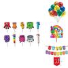 Set di bandierine a strappo con tema Numberblocks Unico Per Feste di Compleanno Colorate e Divertenti