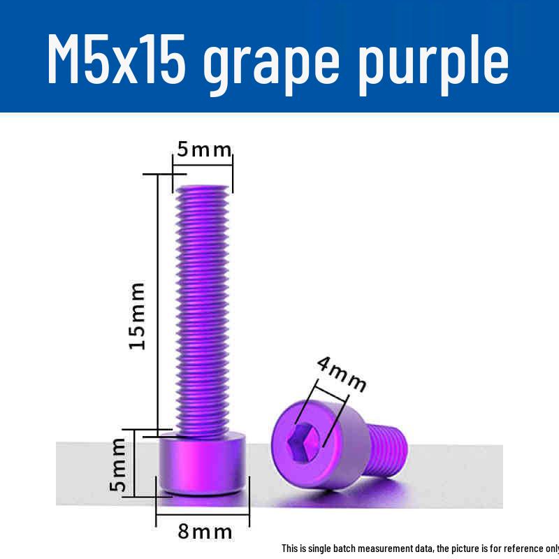 Śruby z łbem walcowym z gniazdem sześciokątnym z anodowanego aluminium M5 - Lekkie, Trwałe, Odporne na zużycie
