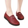 Spring and autumn single shoes casual shoes soft sole medium women's flat leather shoes non-slip versatile shoes grandma shoes