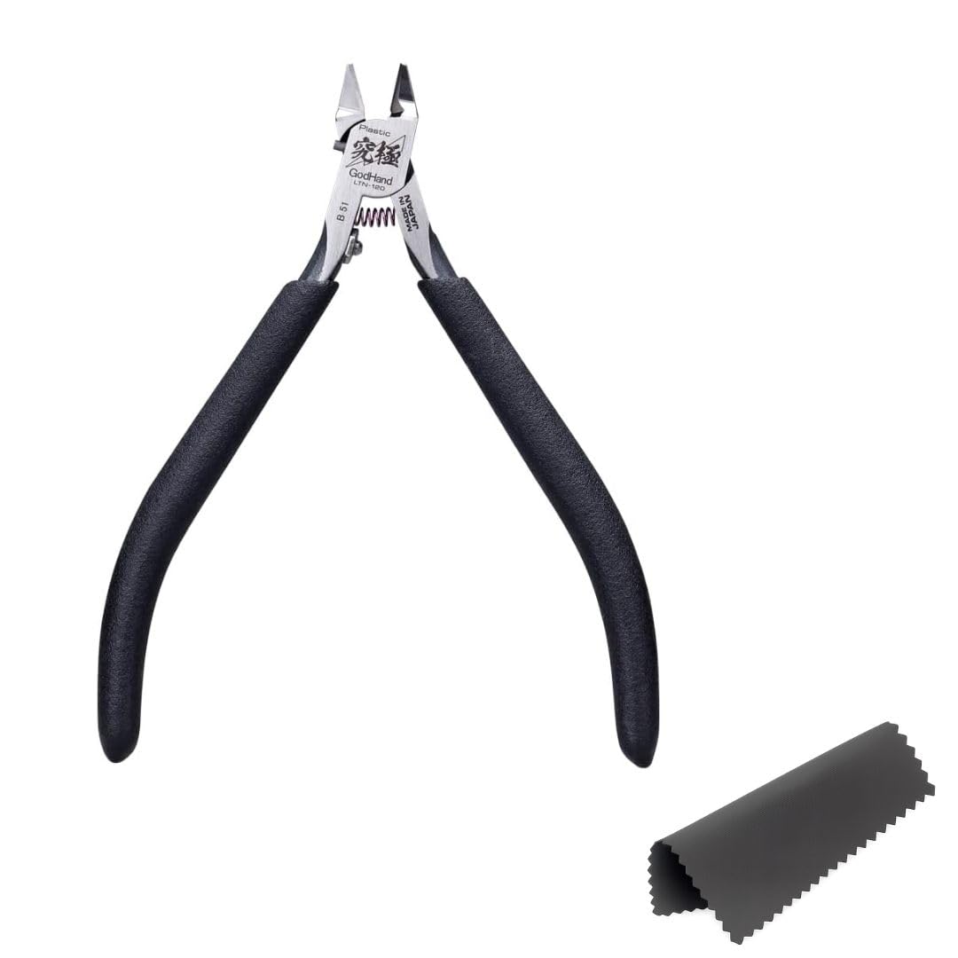 

GodHand Lightning Nippers, Plastic Model Hobby Tool, Cleaning Cloth Set GH-LTN-120
