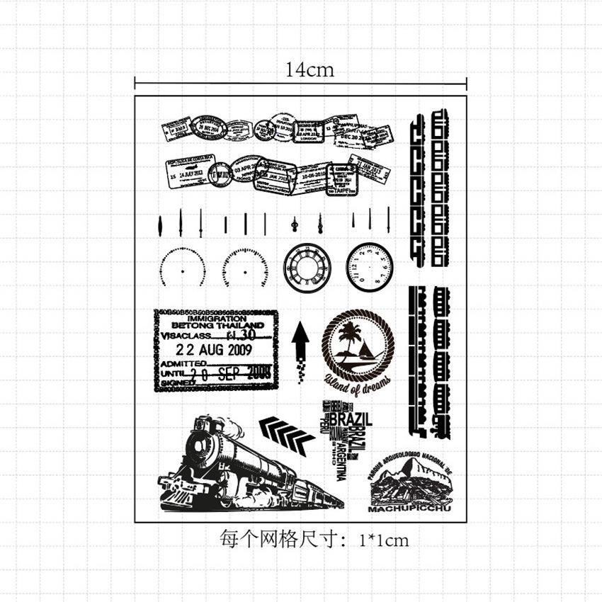 Bus Car Plane Transparent Silicone Clear Stamps for Seal DIY Scrapbooking Photo Album Decor Art Motorcycle Bike Ship Traffic