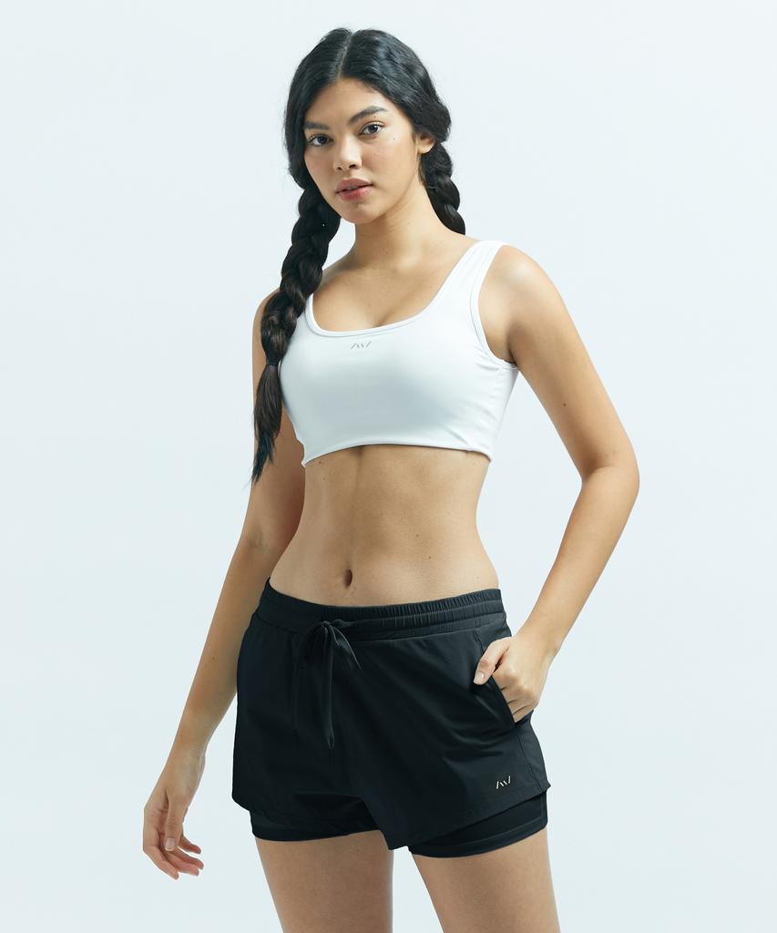 Leijibi Freemove Running Essentials Women'S 3/4 Leggings Shorts Black