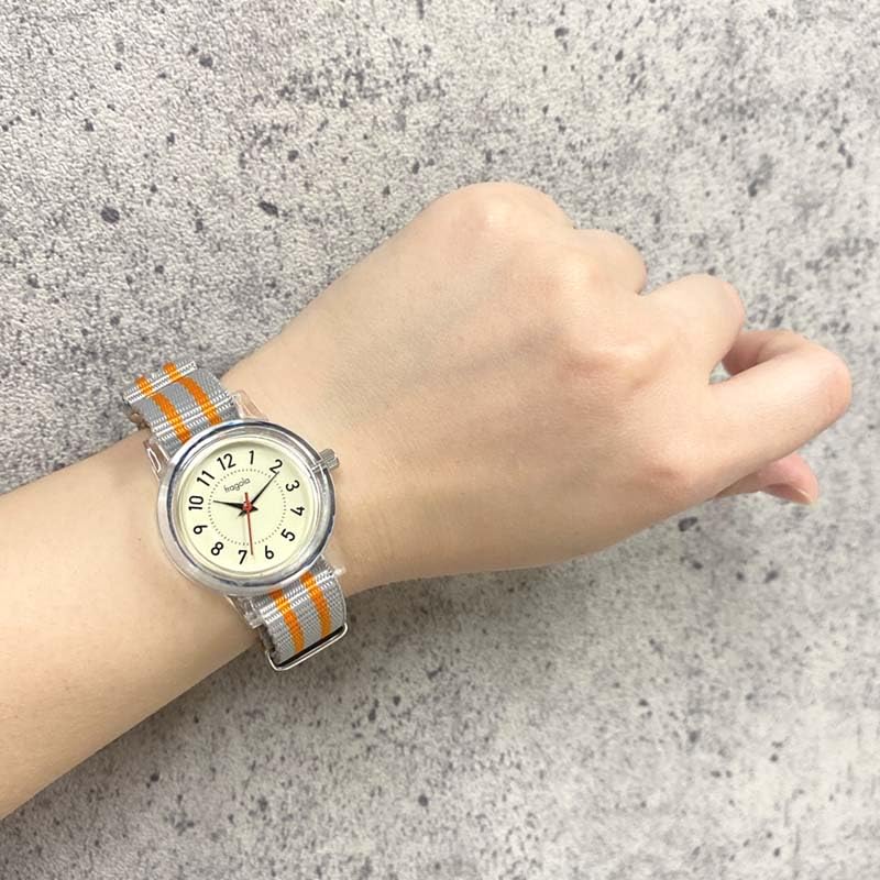 Follow Fragola Clear Case Nylon Band Watch N01525S-1 CL