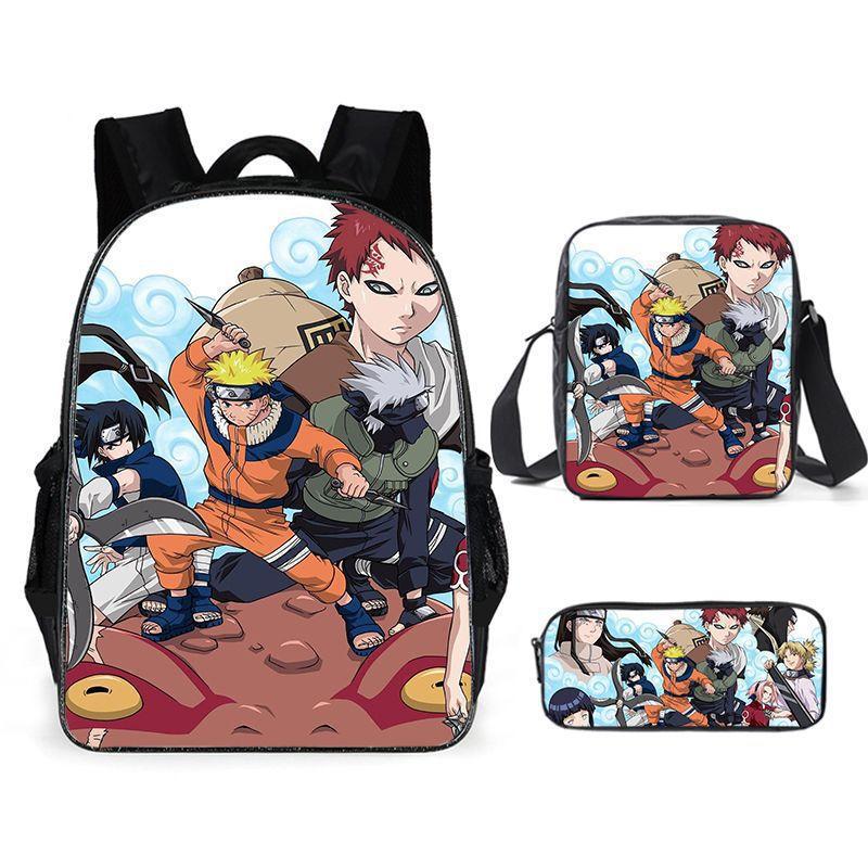 Naruto Backpack Student School Bag Cartoon School Bag Backpack Backpack Satchel Anime