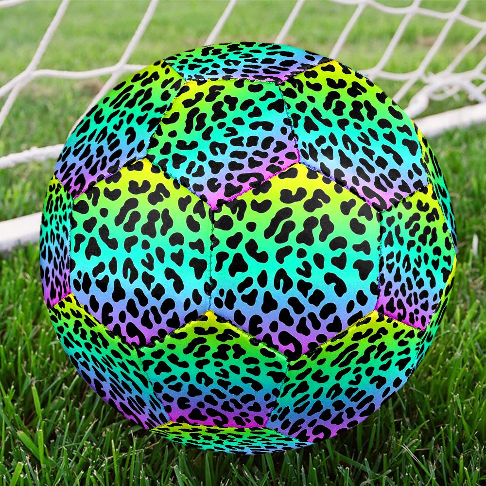 Dazzling colors Indoor Soccer Ball Colorful Machine Stitched PVC Size 5 Team Training Competition Ready Durable High-Bounce Cool Sports Gift