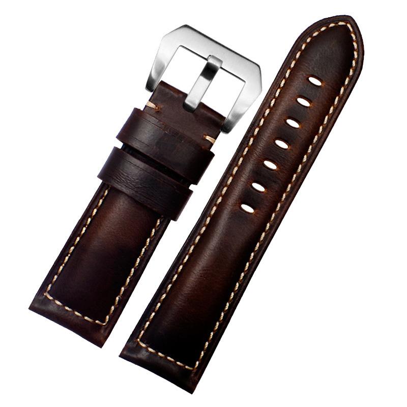 Retro Cowhide Watch Strap 20mm 22mm 24mm 26mm Band Universal Replacement Watchbands Bracelet Watches Vintage calfskin strap