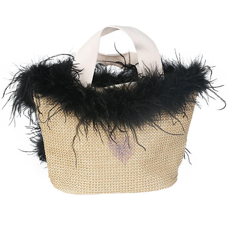 2 Yards Straußenhaar Oberstreifen Farbige Federstreifen Performance Tanzkleidung DIY Dekorative Materialien Bekleidungszubehör