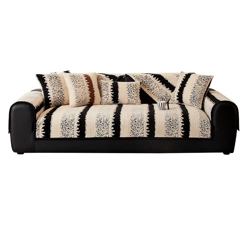 Plush Sofa Cushion Autumn And Winter New Thickened Non-Slip Seat Cushion Light Luxury Premium Cover Warm Cover