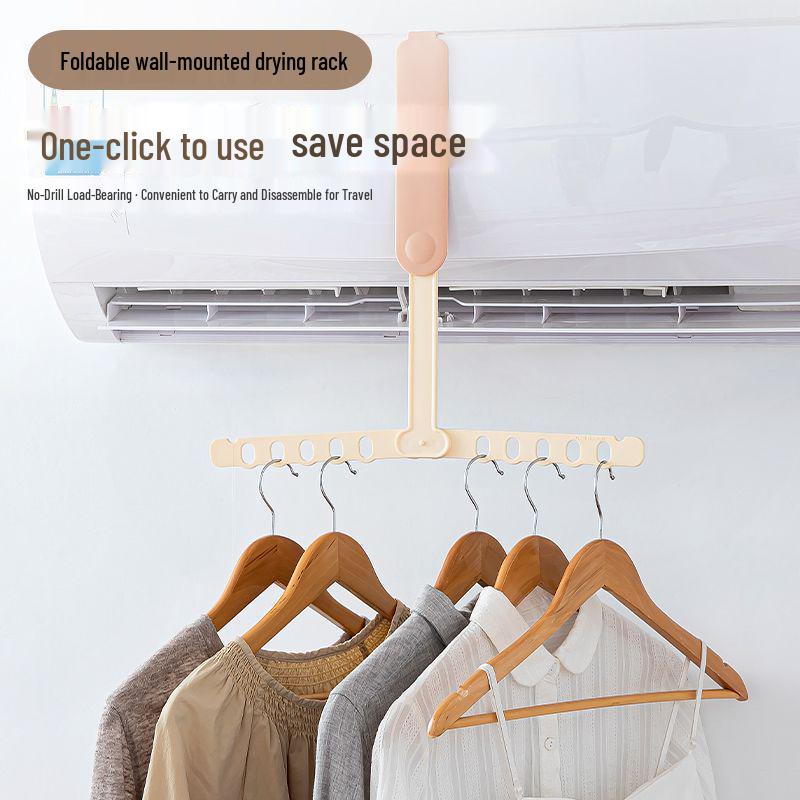 Foldable Portable Clothes Hanger - Space-Saving, Multi-functional Drying Rack for Travel, Business Trips, Dorms, and More