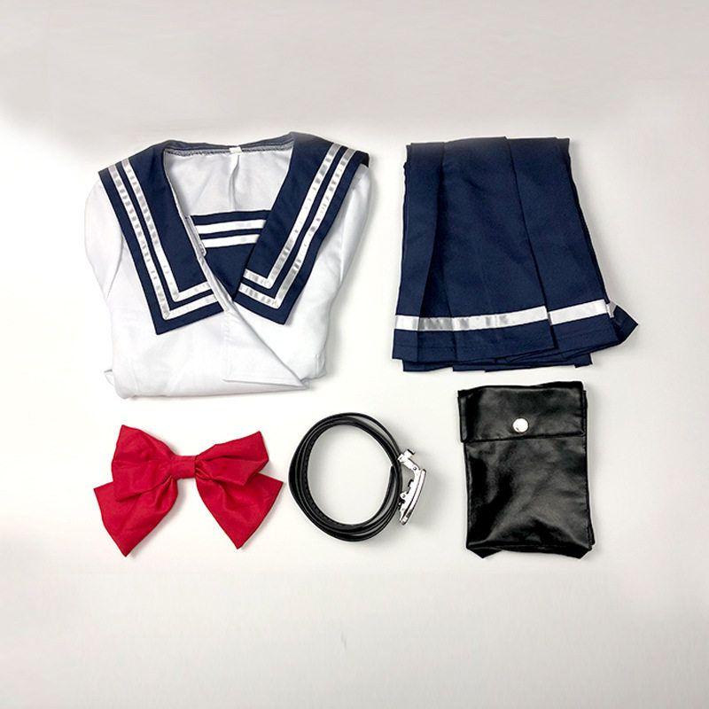 Sky Invasion Cosplay Costume Honjo Yuri Nise Makoto Shinzaki Kuyou Maid Cosplay Outfit Mask