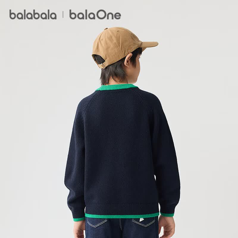 Balabala Kids' Preppy Colorblock Pullover Sweater