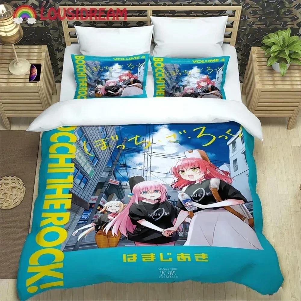 

Anime Girl Lonely Rock Art Print Bedding set Printed Duvet Cover Pillowcase Single Double Queen Super King Size Sets 70x133cm 2pcs