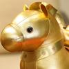 Golden Horse Plush Doll Horse Brings Wealth Zodiac with PP Cotton Filling Chinese New Year 2026 Gift for Home Decor & Blessings