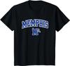 Memphis Tigers Arch Over Black T-Shirt