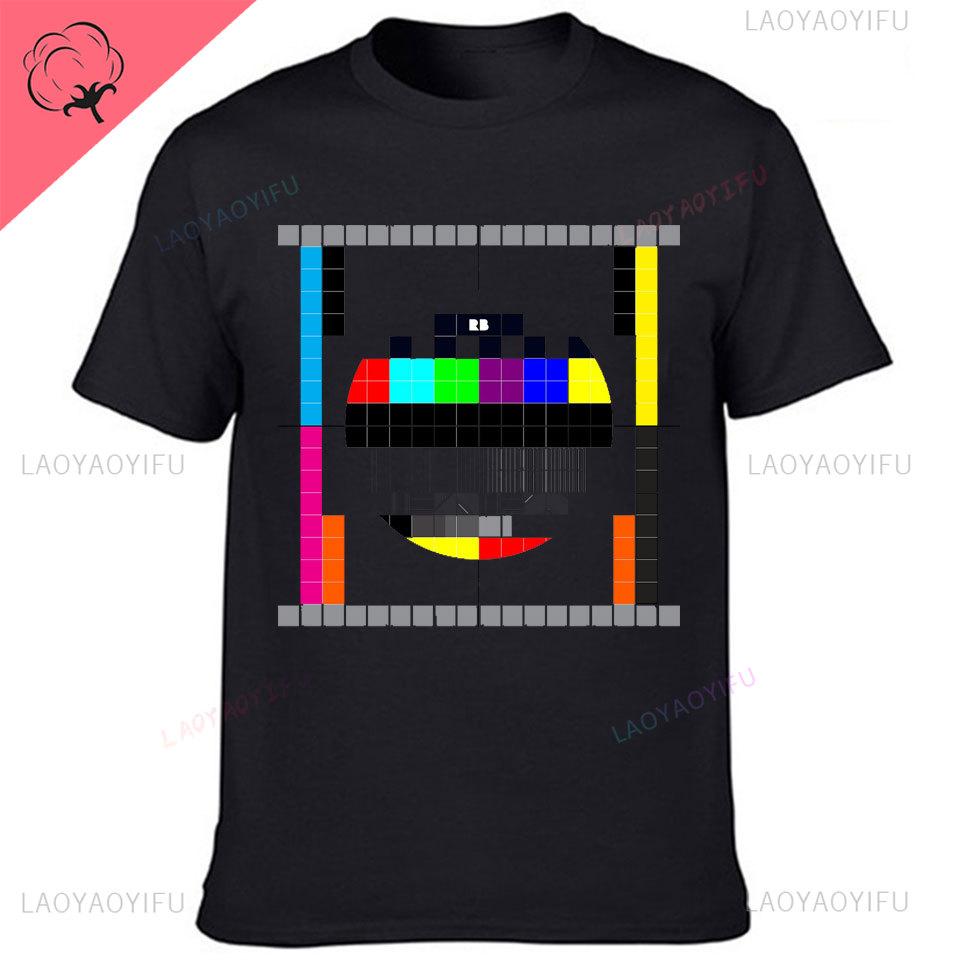 

No Signal Streetwear Unisex Tshirt Hip Hop Style Tops Tees Novelty Geometric Summer Autumn T Shirt Vintage Fashion Hipster Top S